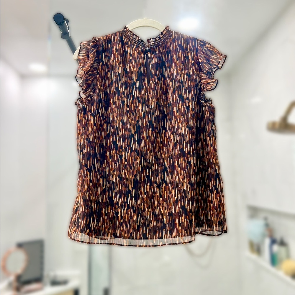 Chic Multicolor Fall Blouse - Picture 2 of 5